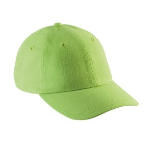 K-up KP154 - CASQUETTE PROFIL BAS - 6 PANNEAUX Lime