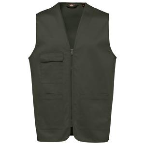 WK. Designed To Work WK608 - Gilet polycoton multipoches unisexe