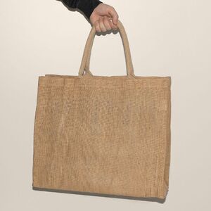 EgotierPro 52508 - Sac en jute avec anses coton 50 cm AMAY