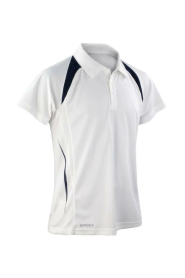 Polo de Sport Homme Léger & Respirant - Blanc/Navy